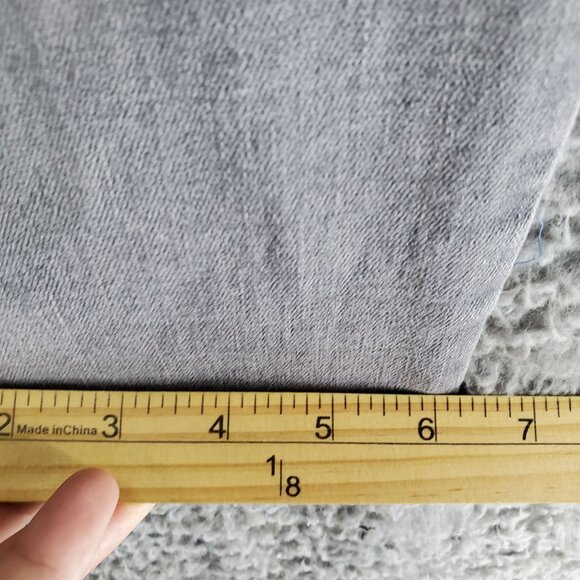 J. Jill Jeans Womens 4R Gray Boyfriend Straight Leg Ankle Stretch Denim - Picture 9 of 11